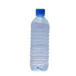 Clear plastic water bottle, 500ml capacity. Made from PET. The bottle has a 28mm neck