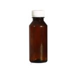 Brownplastic Pharmaceuticalbottle, 100ml capacity. Made from PET. The bottle has a 26.5mm neck.
