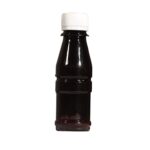 Brown plastic Measurement bottle, 100ml capacity. Madefrom PET. The bottle has a 28mm neck.