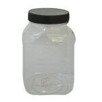 Clear plastic ConfectioneryBottle, 1400ml capacity. Madefrom PET. The bottle has an 83mm neck.