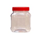 Clear plastic ConfectioneryBottle, 850ml capacity. Madefrom PET. The bottle has an 83mm neck.