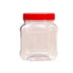 Clear plastic ConfectioneryBottle,670ml capacity. Madefrom PET. The bottle has an83mm neck