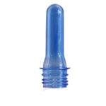Bluecolorplastic Preform, 200ml capacity. Made from PET. The preform has a28mm neck
