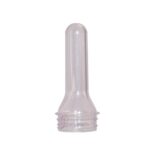 Clearplastic Petform, 200ml capacity. Made from PET. The preform has a 38mm neck