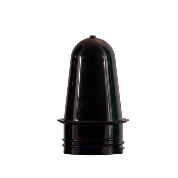 Browncolor plastic Preform, capacity. Made from PET. The preformhas a 45mm neck.