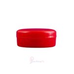 Red / Milk whitecolor plasticsmallContainer, Made from HDPE Verging -Sabic. The Containerhas a 40mm neck