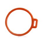 Orange color plastic Ring, Made from HDPE Verging -Sabic. The Handlehas a 45mm neck.