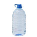Clear plastic water bottle, 5000ml capacity. Made from PET. The bottle has a 45mm neck.